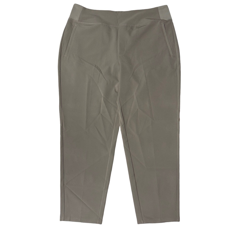 Athleta Feather Light Grayish Brown Pant with Zip Pockets and Compression waist